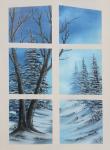 Bob Ross Winter- Blick durchs Fenster